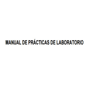 Imagen sobre el manual de prácticas de laboratorio. 