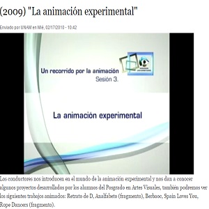 Imagen sobre La animación experimental. 