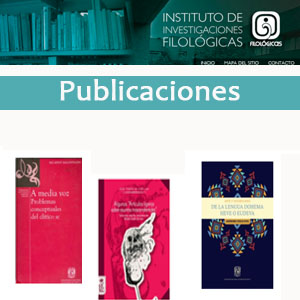 Imagen sobre Publicaciones digitales del Instituto de Investigaciones Filológicas
