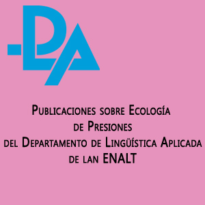 Imagen sobre Publicaciones sobre Ecología de Presiones del Departamento de Lingüística Aplicada de la ENALT
