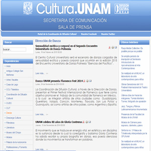 Cultura.UNAM; Secretaría de comunicación sala de prensa.