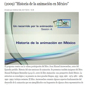 Imagen sobre la historia de la animación en México 