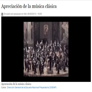 Imagen sobre la apreciación de la música clásica
