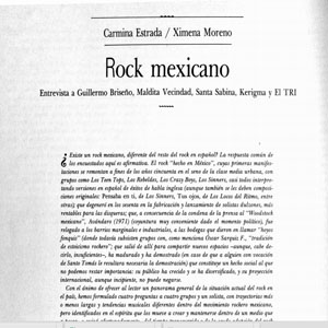 Imagen del rock mexicano 
