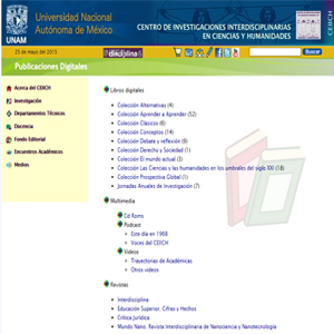 Publicaciones digitales del Centro de Investigaciones Interdisciplinarias en Ciencias y Humanidades