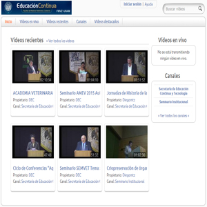Vídeos de la Secretaría de Educación Continua y Tecnología