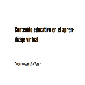 Imagen sobre el contenido educativo en el aprendizaje virtual 