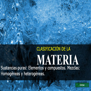 Imagen sobre clasificación de la materia 