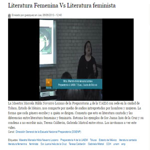 Imagen sobre literatura femenina vs literatura feminista
