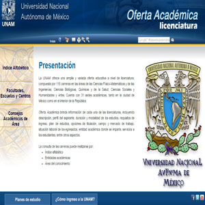 Imagen sobre la Oferta académica de licenciatura UNAM.
