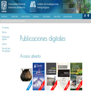 Imagen sobre publicaciones digitales del IIA.