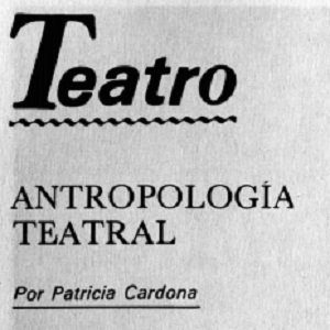 Imagen sobre Antropología teatral.