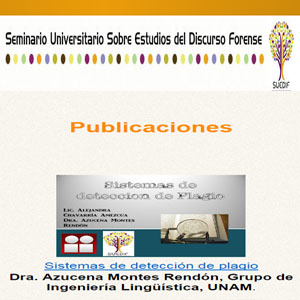 Imagen sobre Publicaciones del Seminario Universitario sobre Estudios del Discurso Forense. 