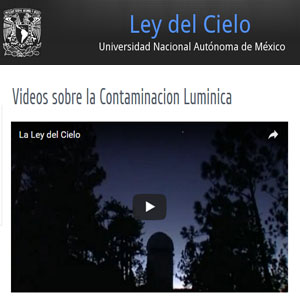 Imagen sobre Videos sobre la contaminación lumínica. 