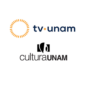 Fondo blanco, logos de TVUNAM y cultura UNAM
