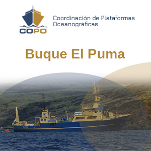 Imagen del buque el Puma, con logo de COPO