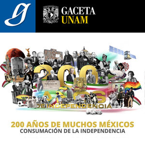 En la portada aparecen diversos personajes importantes de la Independencia de México, desde Hidalgo hasta la bandera LGBT