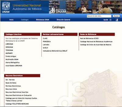 Imagen de Catálogos UNAM